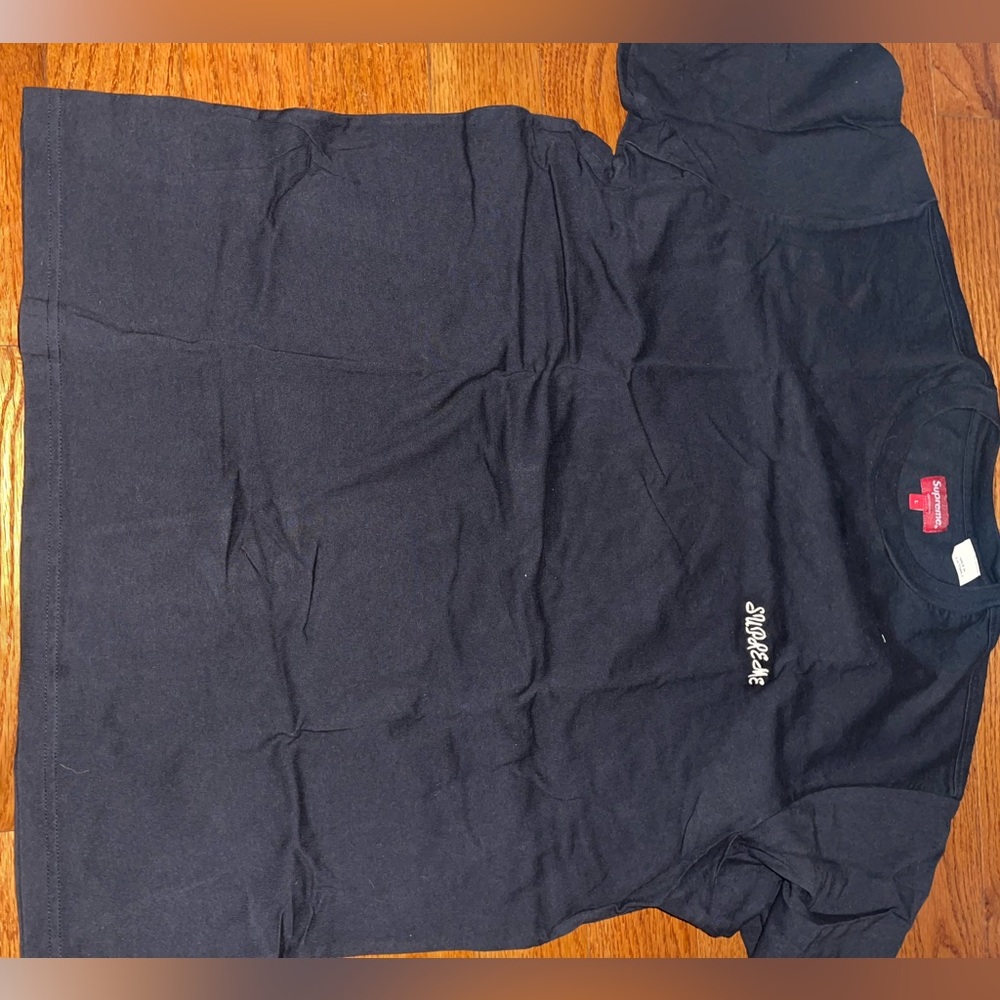 Supreme black tshirt size large mens